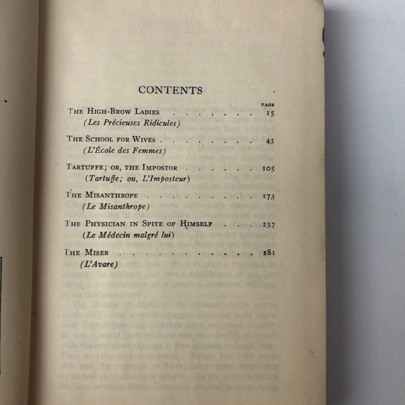 Plays by Moliere Vintage Hardcover The Modern Library New York Random House - Picture 8 of 11